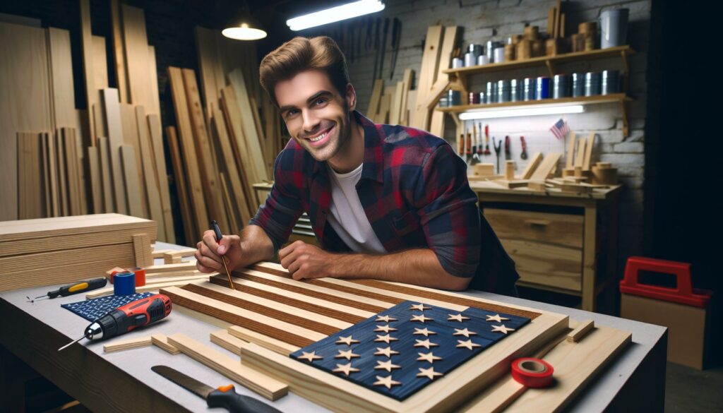 diy american flag wood projects