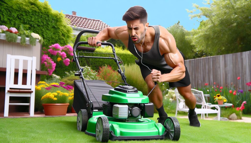 lawnmower workout